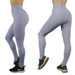 Alphalete OG Revival Contour Athletic Leggings Size Small Lilac / Light Grey